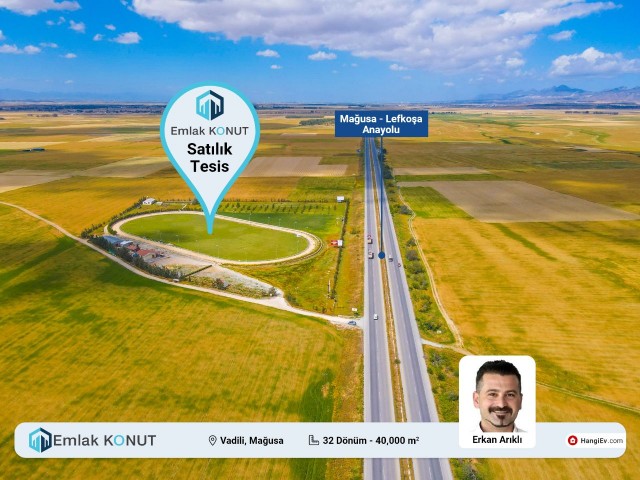 LEFKOŞA MAĞUSA YOLU ÜZERİ SATILIK ÇOK AMAÇLI TESİS.