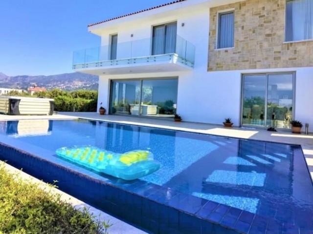 Villa for Sale in Kyrenia Lapta Region on 2.5 Acres with Spectacular Mountain and Sea Views