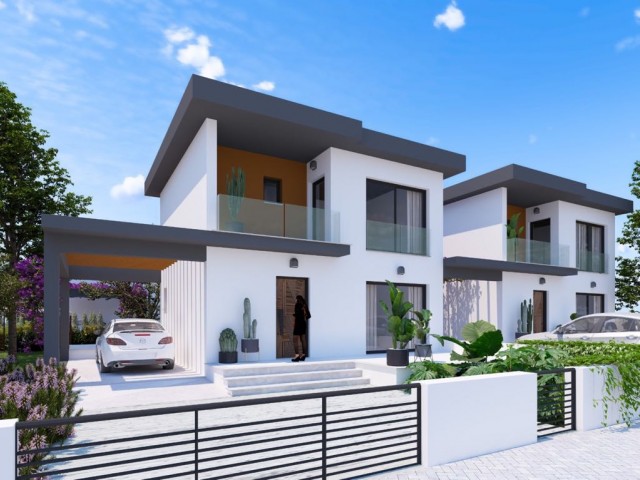 125,000 STG 160M2 3+1 TURKISH MADE WITH GARDEN VILLAS FOR SALE IN GIRNE BOSPHORUS