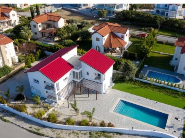 5+1 Ultra Luxury 530 m² Villa for Sale Built on 1384 m² Land in Kyrenia Alsancak Region, North Cyprus 