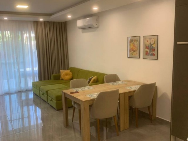 1+1 for rent in Avlu complex 0 floor pool view