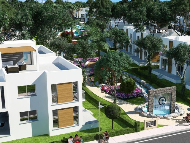 EXEN İNVEST' TEN Long Beach Boğazda Denize Sıfır Satılık Lüks Villa Tipi  1+1 Daire