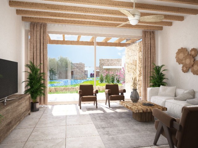 3 +1 Garden Floor Apartment with 80 residences in Kyrenia Esentepe in Cyprus ** 