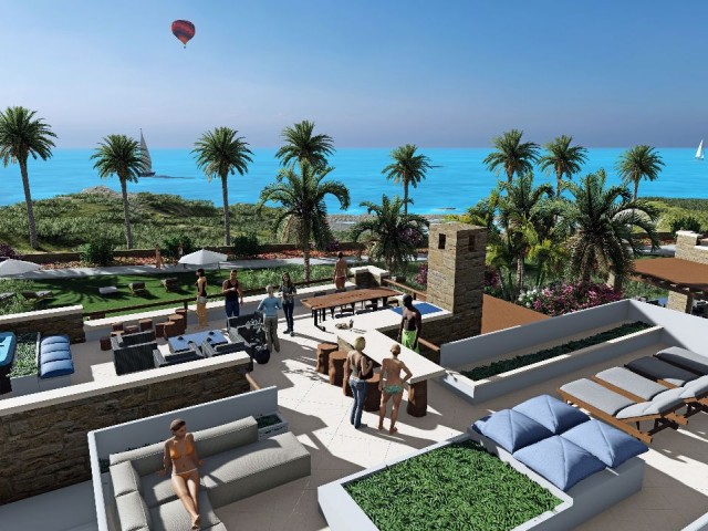 3 +1 Garden Floor Apartment with 80 residences in Kyrenia Esentepe in Cyprus ** 