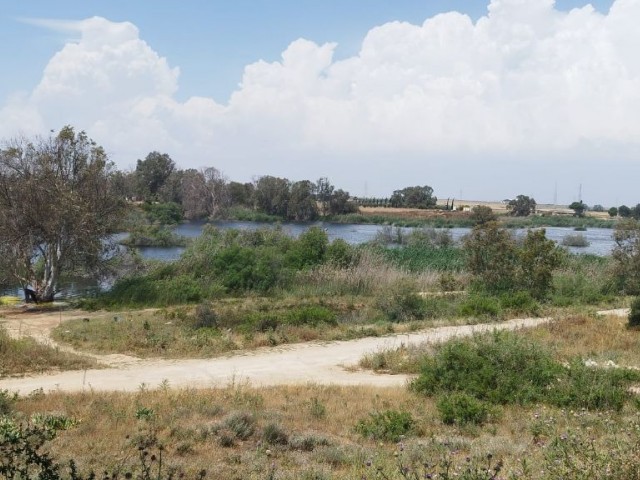 1 Präzedenzfallgrundstück mit Blick auf den Canakkale-Teich in der Region Famagusta Canakkale