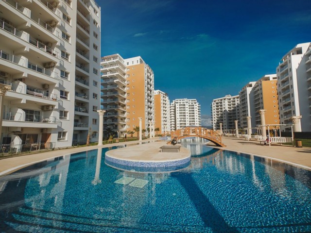 FULLY FURNISHED 1+1 FLAT FOR SALE IN İSKELE LONG BEACH SITE