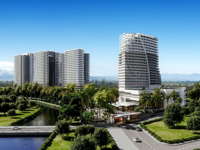 Квартира 1+1 на продажу на Северном Кипре Проект отеля и казино Iskele Long Beach