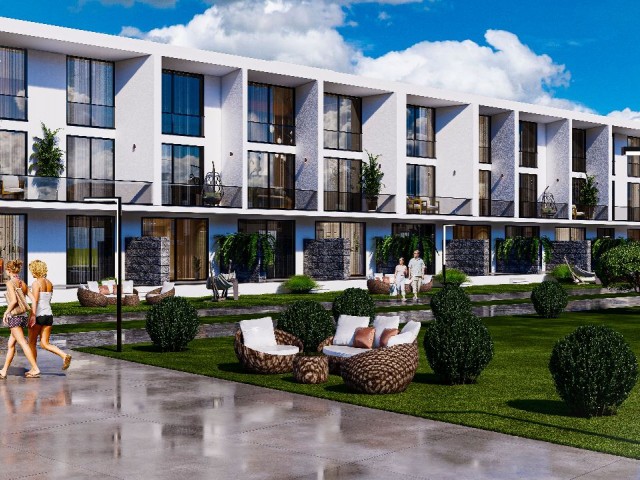 هتل مفهومی ویلا نوع 1+0 آپارتمان برای فروش در منطقه ایسکله بوگاز در داخل یک سایت