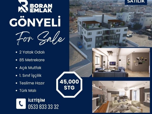 2 + 1 Turkish Zero Apartments for Sale in Nicosia Mitralide at Prices Starting from Stg 45,000 ** 