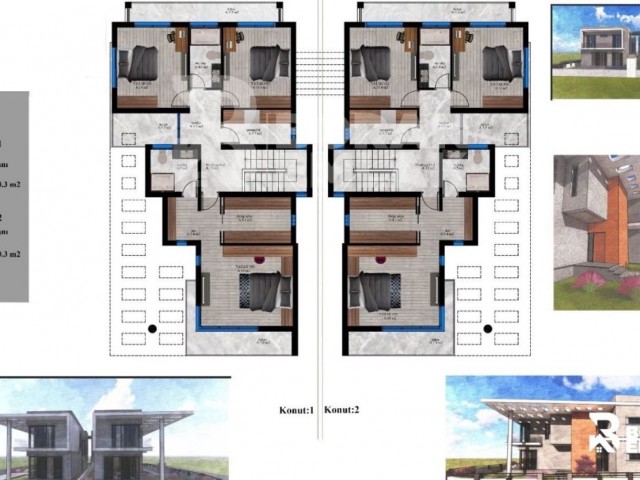 4 + 1 Doppel Llogara Ultra Luks Villen in Lefkosa Hamitkoy 200,000 STG ** 