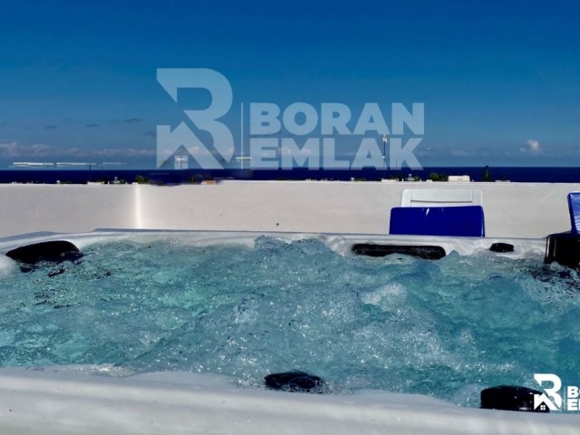 2+1 Fully Furnished Apartment With A Hot tub For Rent In Karakum, Girne 