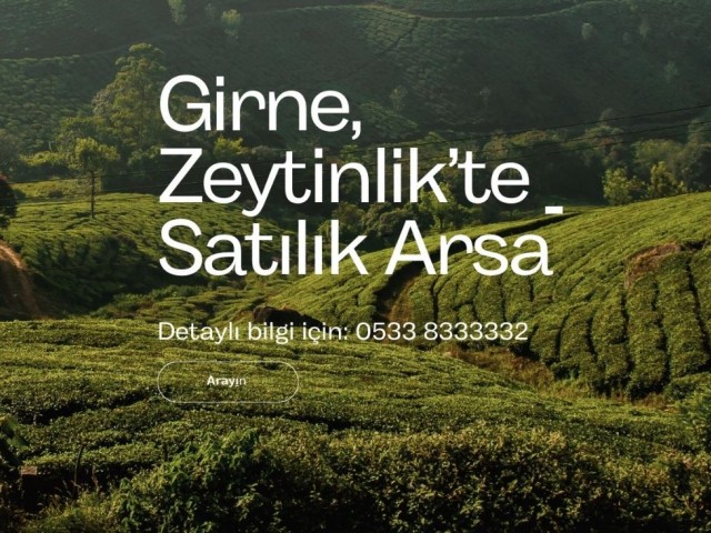 Land with both residential and commercial zones for sale in Kyrenia Zeytinlik