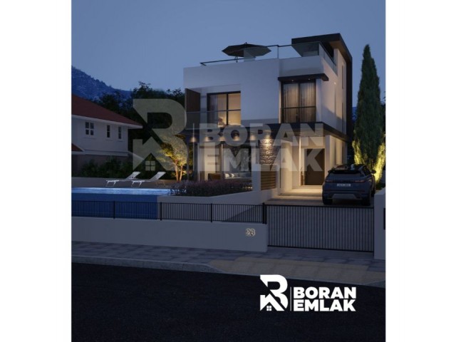 3+1 Villa with Pool for Sale in Kyrenia Çatalköy