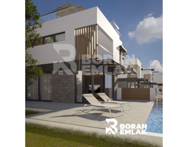 3+1 Villa mit Pool zum Verkauf in Kyrenia Çatalköy