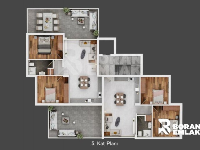 New 2+1 Flats for Sale in Nicosia Kizilbas (Delivered September 2024)