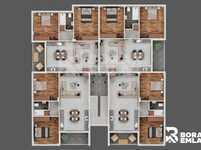 آپارتمان 2+1 با مسکن ترک برای فروش در Kaymaklı، نیکوزیا