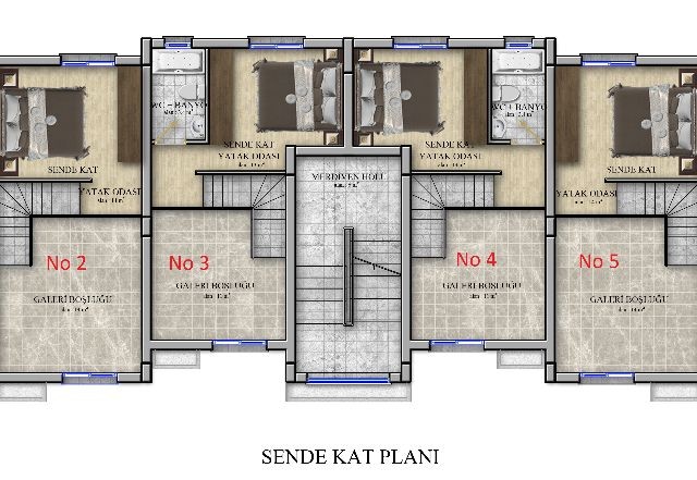 ALSANCAK MELIS SITE APARTMENTS FOR SALE 2+1 ** 