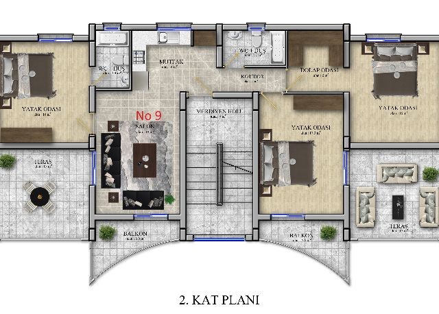 ALSANCAK MELİS SİTESİ SATILIK DAİRELER 2+1