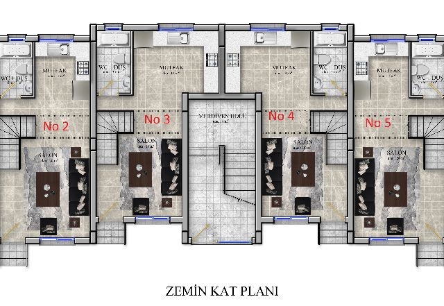 ALSANCAK MELİS SİTESİ  DAĞ VE DENİZ MANZARALI 3+1 DAİRE