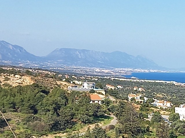 Sea view plot in Esentepe -  Sea , mountain & hills views yet near to village ,  restaurants & ammenities