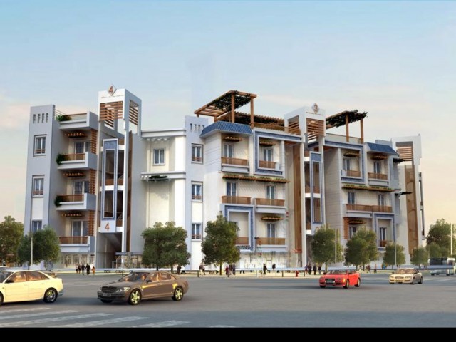 2 +1 Apartments for sale in Kyrenia Alsancak district(Under construction) ** 