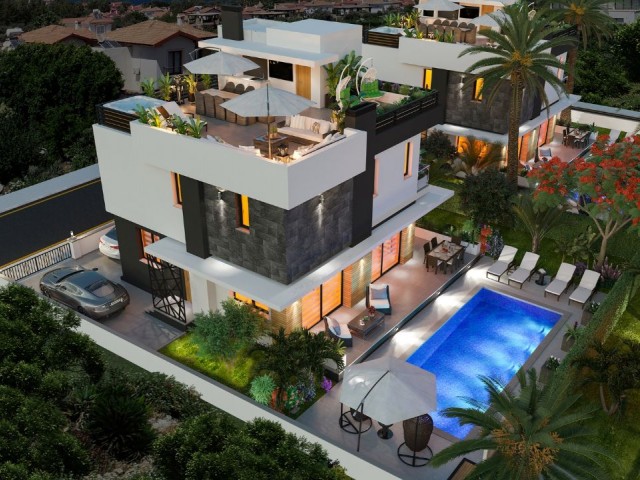 4 + 1 Villas for sale in Kyrenia Çatalköy (Under construction) ** 