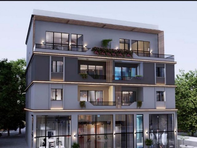 3+1 flat in project phase for sale in Kyrenia