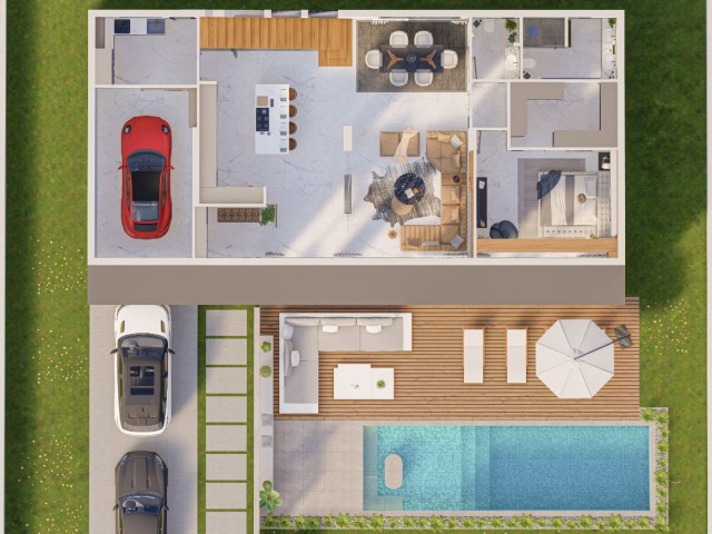 BRANDNEUE 3 + 1 VILLA ZUM VERKAUF IN FAMAGUSTA ** 