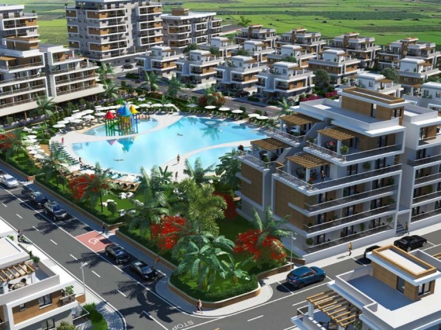 İSKELE LONBEACH'DE SATILIK  DAİRE 1+1 Royal sun ELIT