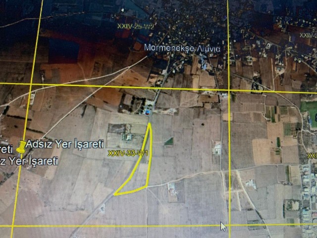 16.5 دسامبر زمین برای فروش در منطقه MORMENEKSE در GAZİMAĞUSA