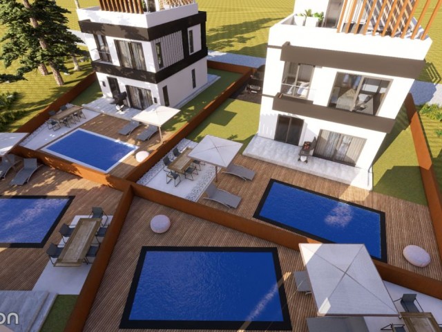 BRANDNEUES 3+1-VILLA-PROJEKT IN DER UMGEBUNG FAMAGUSTA YENİBOĞAZİÇİ