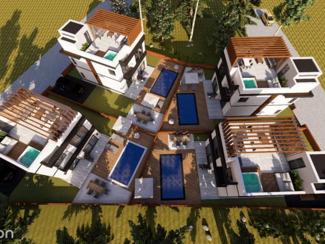 BRANDNEUES 3+1-VILLA-PROJEKT IN DER UMGEBUNG FAMAGUSTA YENİBOĞAZİÇİ