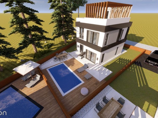 BRAND NEW 3+1 VILLA PROJECT IN FAMAGUSTA YENİBOĞAZİÇİ AREA