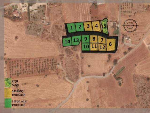 LANDS AVAILABLE FOR SALE IN FAMAGUSTA KUZUCUK AREA