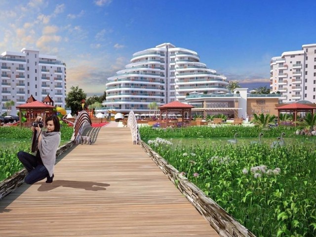 PARK RESIDENCE 2+1 LONG BEACH ISKELE ПОЛНАЯ МЕБЕЛЬ