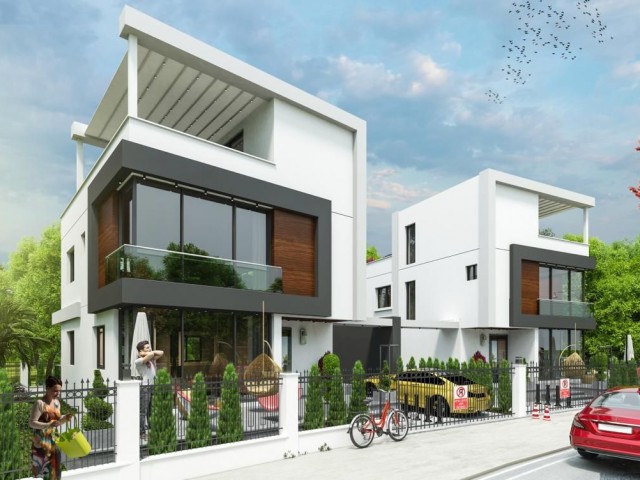 TRIPLEX TWIN VILLA AT THE ENTRANCE OF DİKMEN