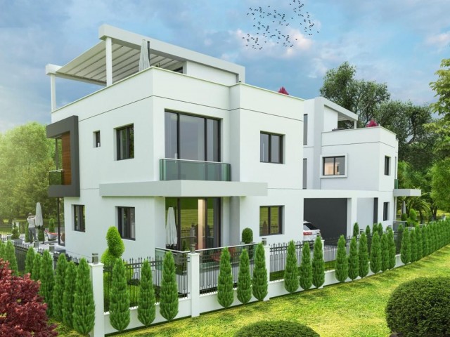 TRIPLEX TWIN VILLA AT THE ENTRANCE OF DİKMEN