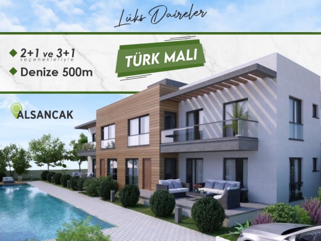 Satılık 2+1/3+1 daireler. Girne.Alsancak. 