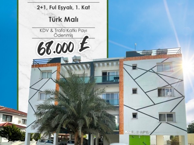 SATILIK 2+1 DAİRE. LEFKOSA/ K.KAYMAKLI.