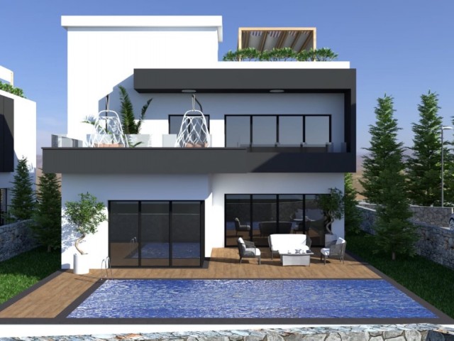 VILLA/KARAAGAÇ WITH FULL SEA AND MOUNTAIN VIEW FOR SALE