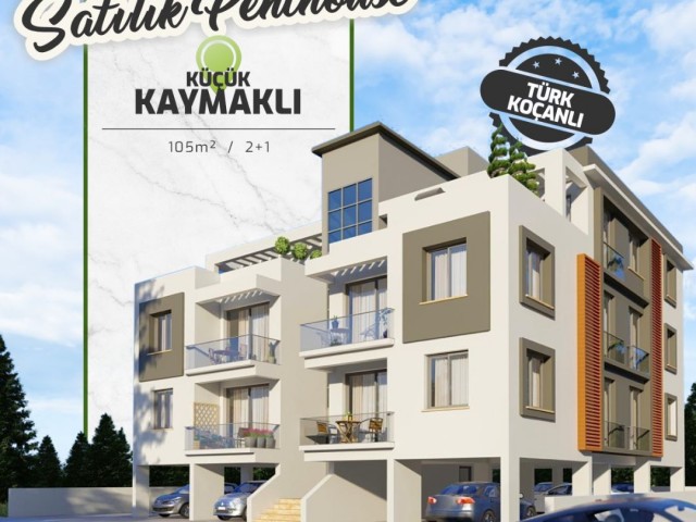 Unsere 2+1 Penthouse-Wohnungen in der Gegend von Kucuk Kaymakli werden nach 14 Monaten geliefert!