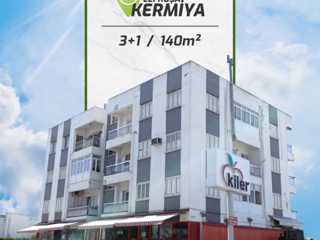 ZU VERKAUFEN. 140 m2 TÜRKISCHES EIGENTUM / 3+1 WOHNUNG / NICOSIA / KERMIYA