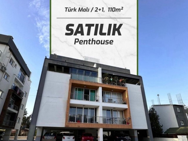 2+1 Fully Furnished Penthouse with View in Küçük Kaymaklı