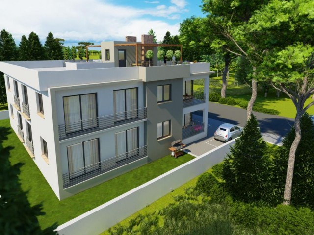 3+1 Flats at the Entrance of Hamitköy with Garden and Terrace Options