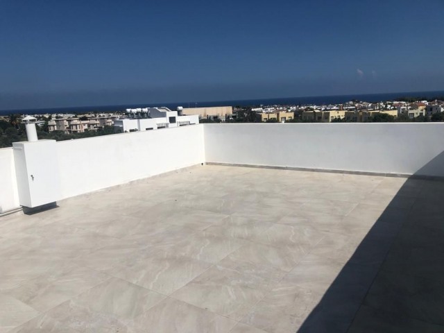 1 + 1 Apartment for Sale in Kyrenia Olive Grove with a Terrace Overlooking the Sea with a Turkish Cob ** 