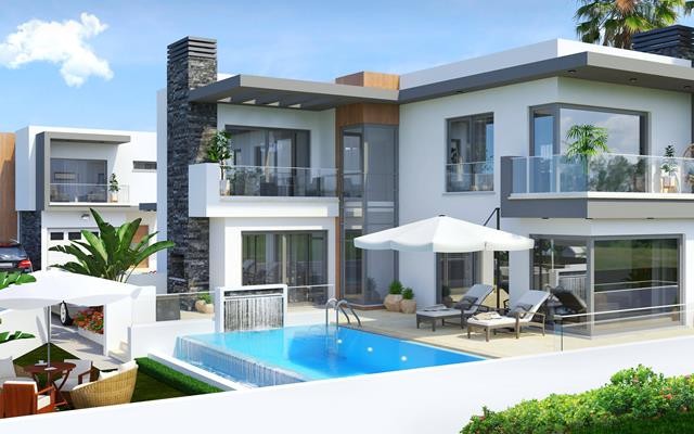 Kyrenia Chatalköy Zu Verkaufen Villa 3 1 ** 