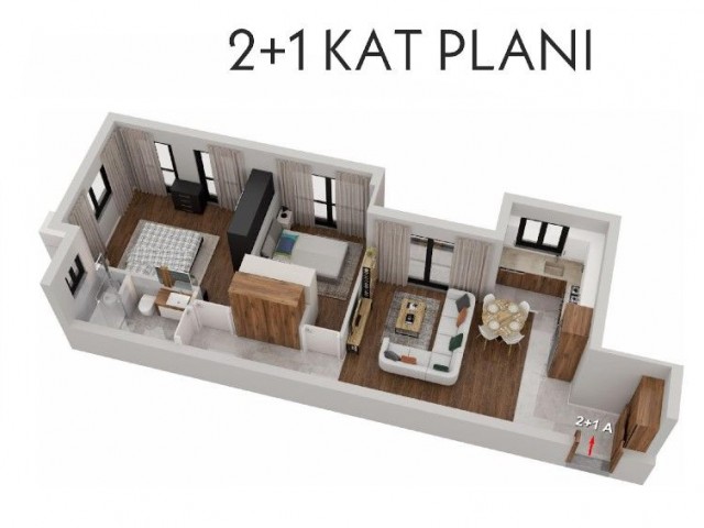 آپارتمان برای فروش در Girne Lapta 2+1