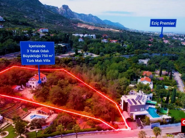 Upper Kyrenia Doğanköy Land and Old Mansion for Sale