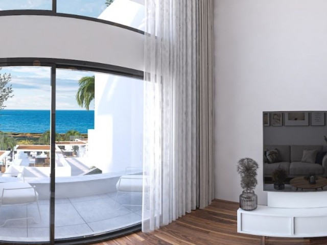 Penthouse zum Verkauf mit Garten in Kyrenia 2+1