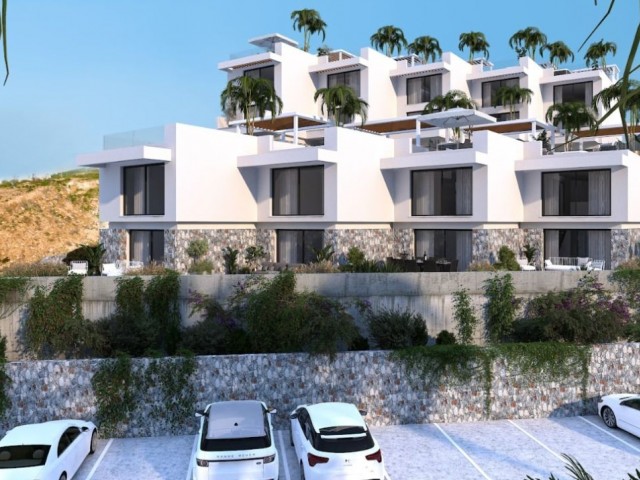 Penthouse zum Verkauf mit Garten in Kyrenia 2+1